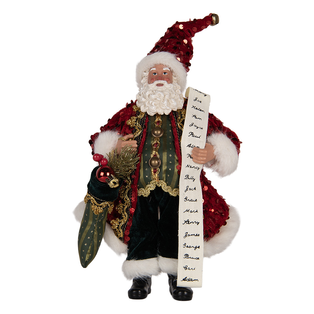 [66324] Decoratie kerstman 16x8x28 cm