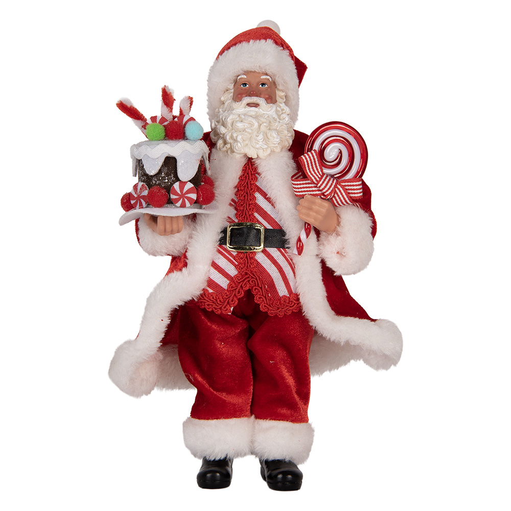 [66325] Decoratie kerstman 16x8x28 cm