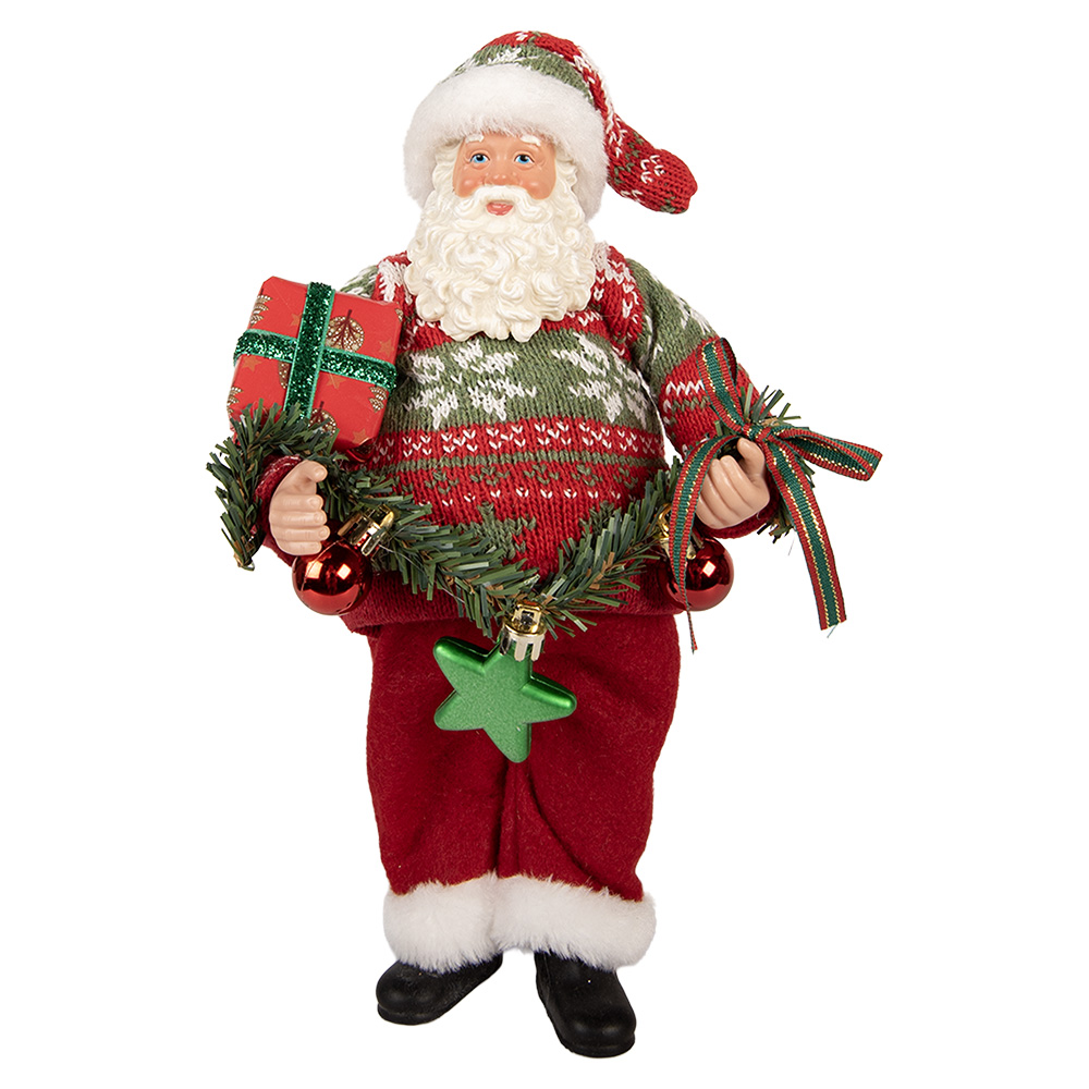 Decoratie kerstman 16x11x27 cm