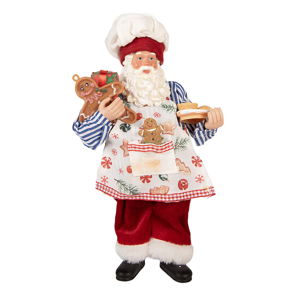 [66359] Decoratie kerstman 15x10x26 cm