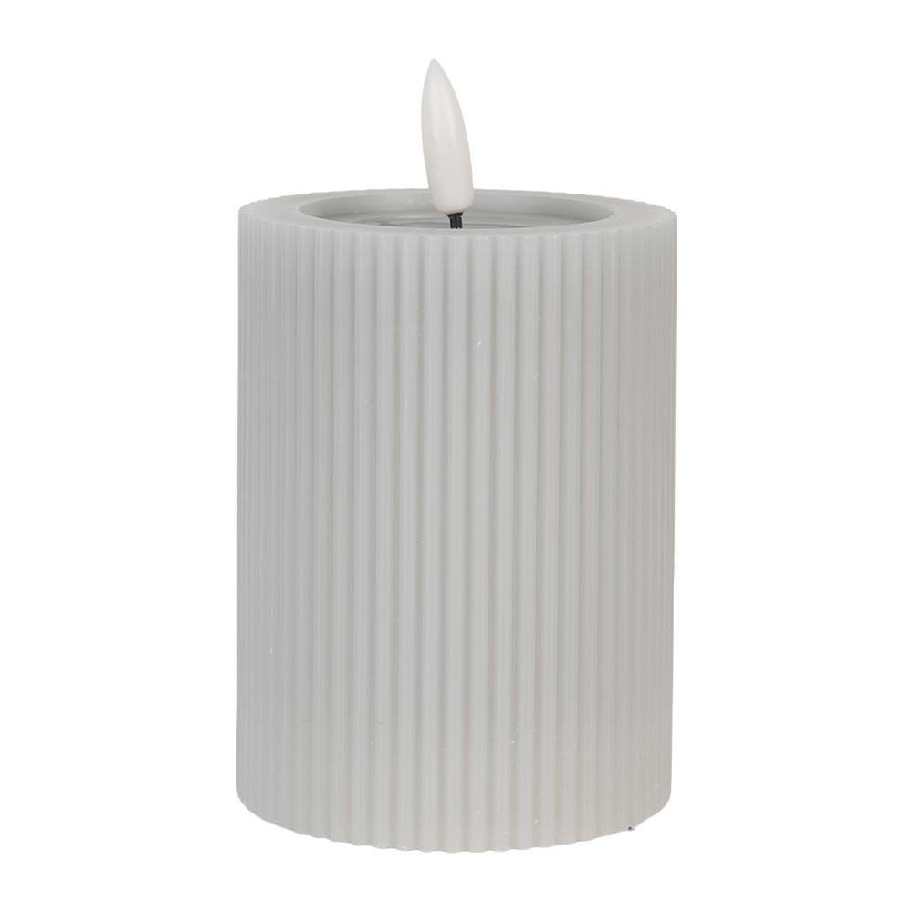 [6CA0003G] Kaars met LED Ø 8x13 cm / 2xAA