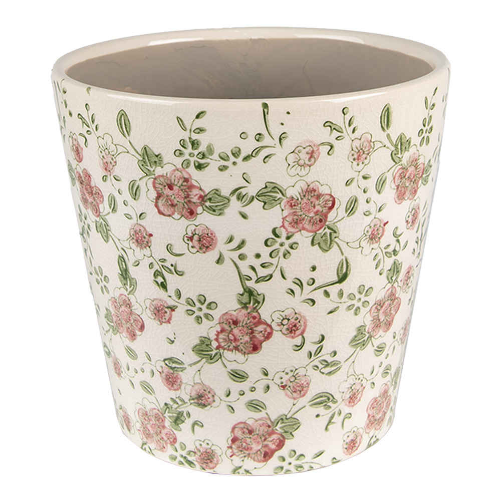 [6CE1566L] Decoratie bloempot Ø 19x18 cm