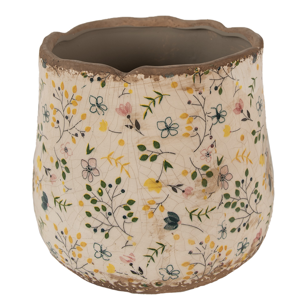 [6CE1610L] Decoratie bloempot Ø 21x19 cm