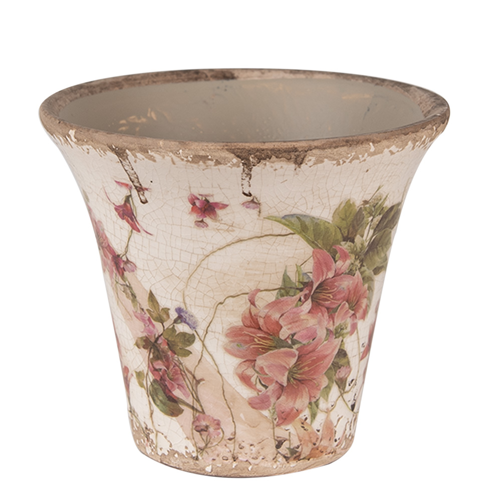 [6CE1627M] Decoratie bloempot Ø 13x11 cm