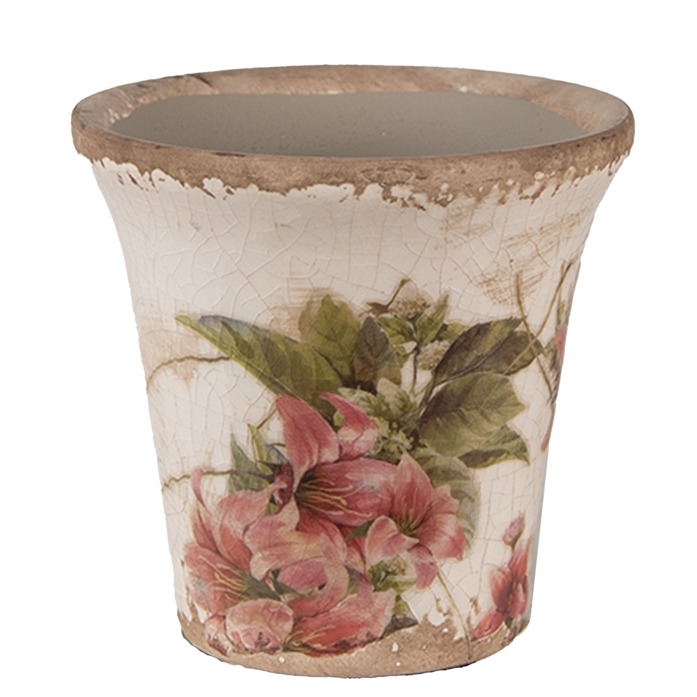 [6CE1627S] Decoratie bloempot Ø 9x8 cm