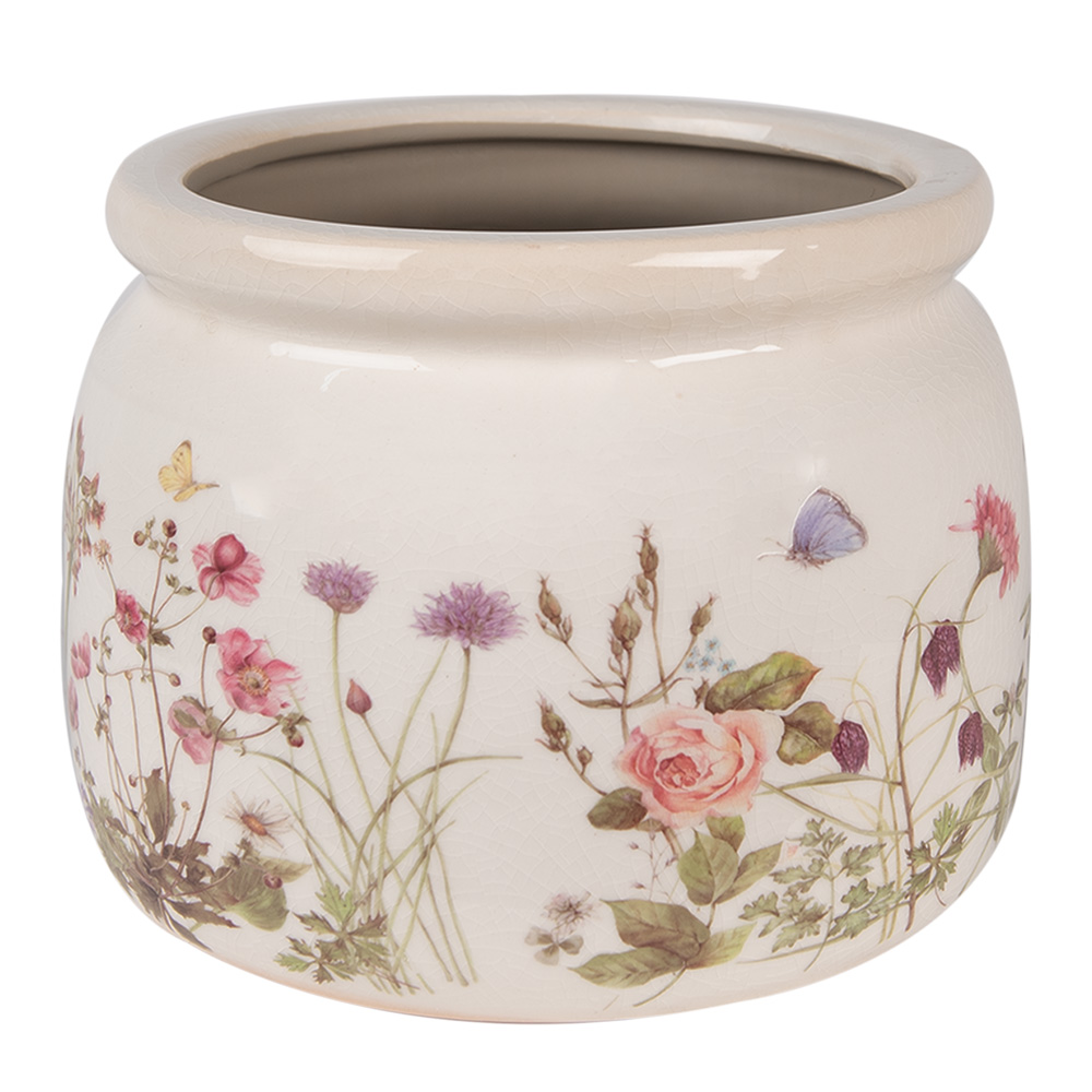 [6CE1630L] Decoratie bloempot Ø 20x15 cm