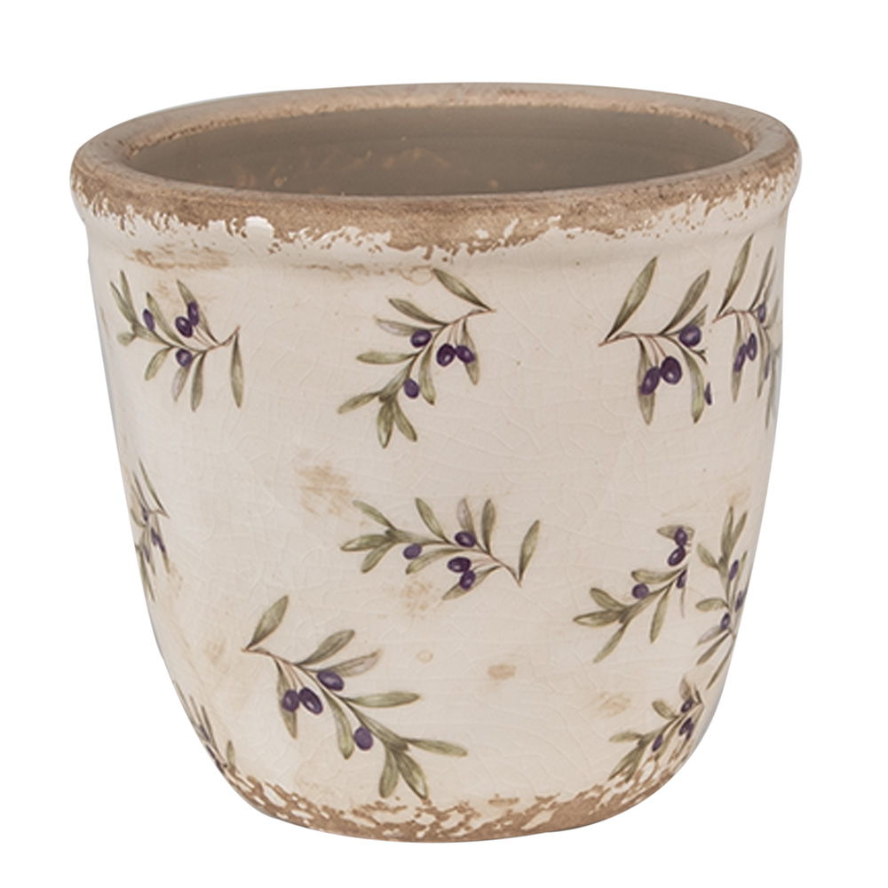 Decoratie bloempot Ø 11x10 cm