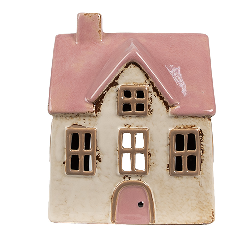 [6CE1900] Waxinelichthouder huis 13x10x16 cm
