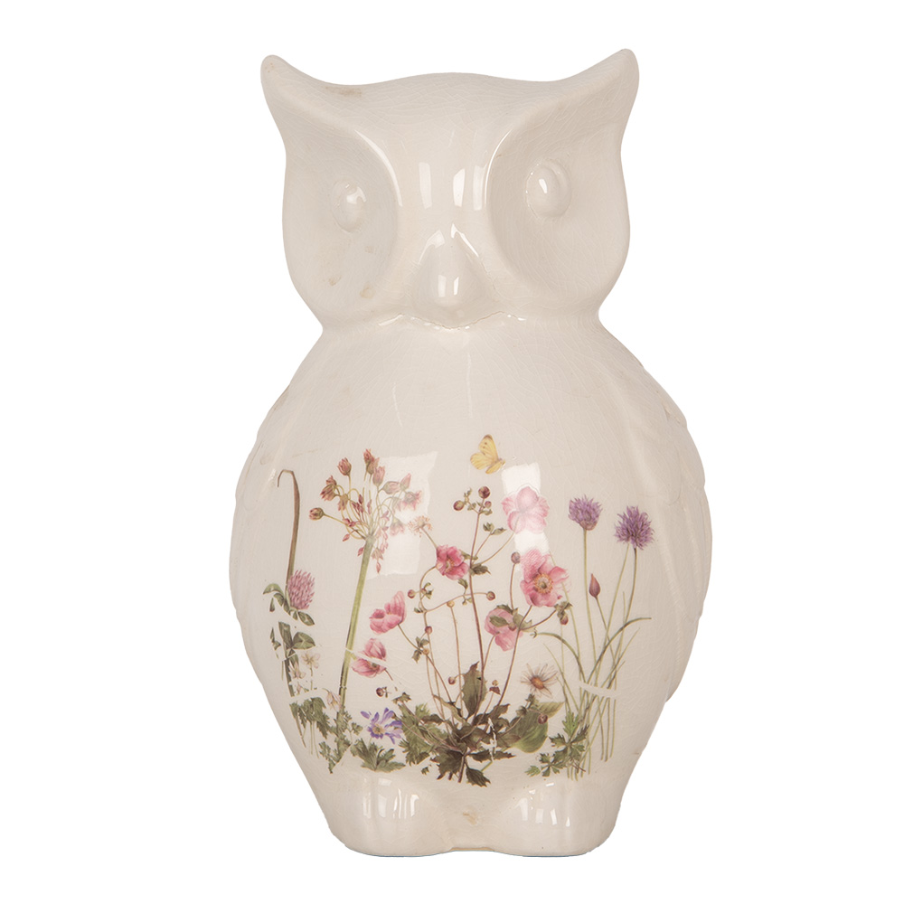 Decoratie uil 14x13x22 cm