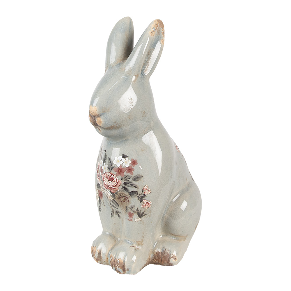 [6CE1968L] Decoratie konijn 16x12x27 cm