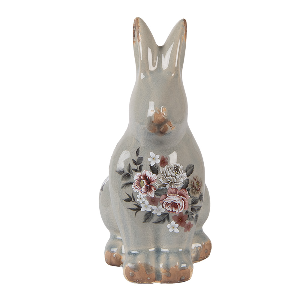 [6CE1968M] Decoratie konijn 13x10x21 cm