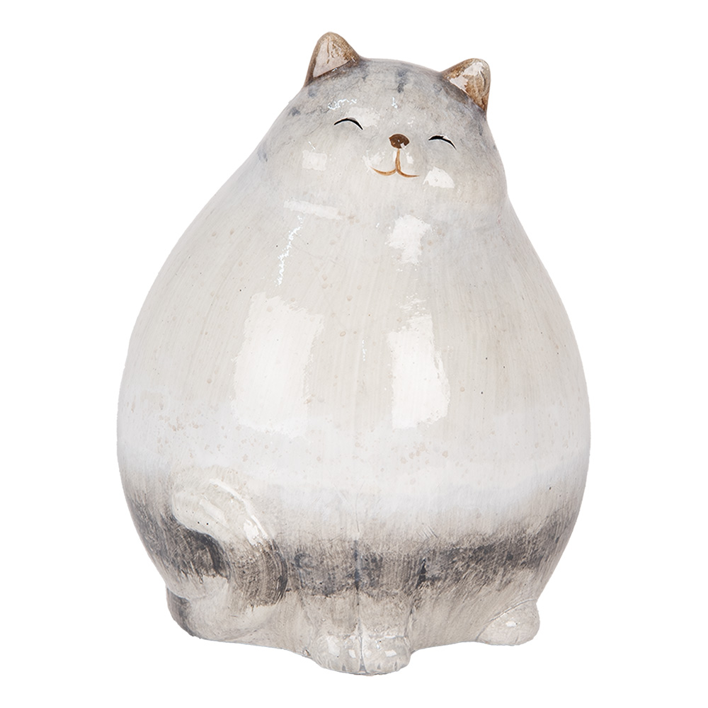 Decoratie kat 14x13x18 cm