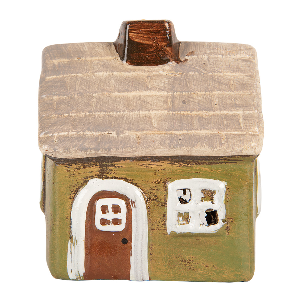 [6CE2186] Decoratie huisje 8x7x10 cm