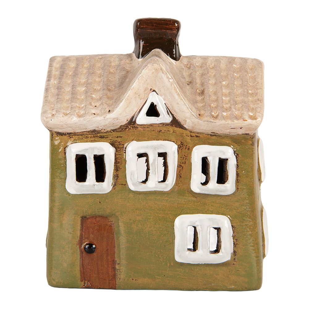 Decoratie huisje 11x7x13 cm