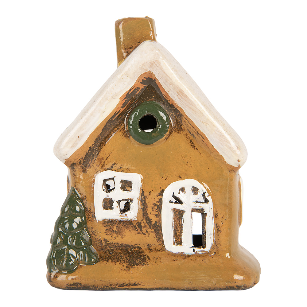 Decoratie huisje 9x7x11 cm