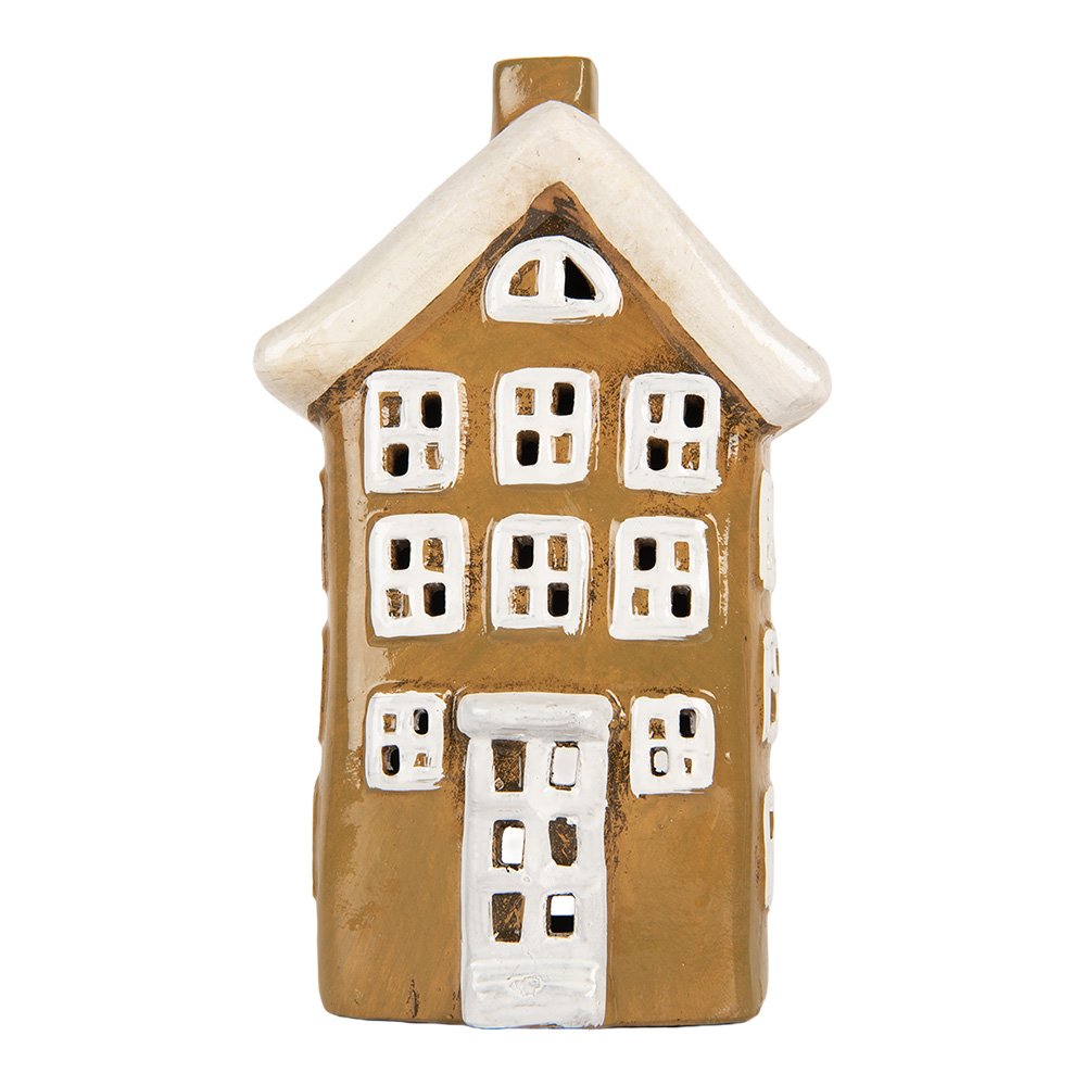 [6CE2194] Decoratie huisje 12x8x19 cm