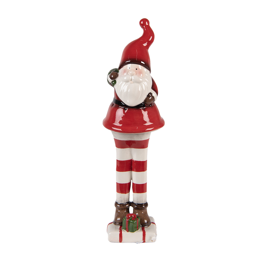 [6CE2264] Decoratie kerstman 7x7x23 cm