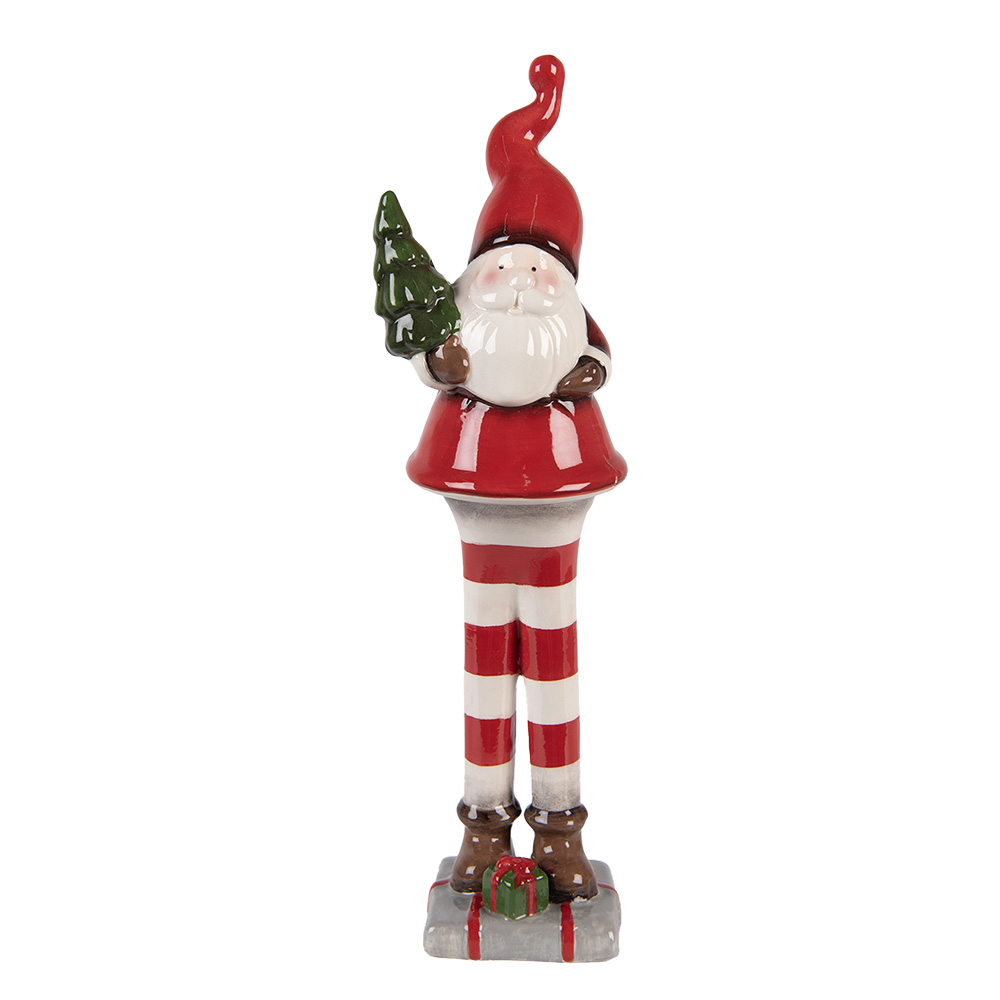[6CE2265] Decoratie kerstman 9x8x30 cm