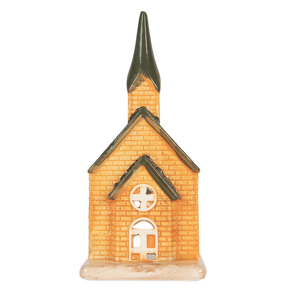 [6CE2287] Waxinelichthouder huisje 9x8x21 cm