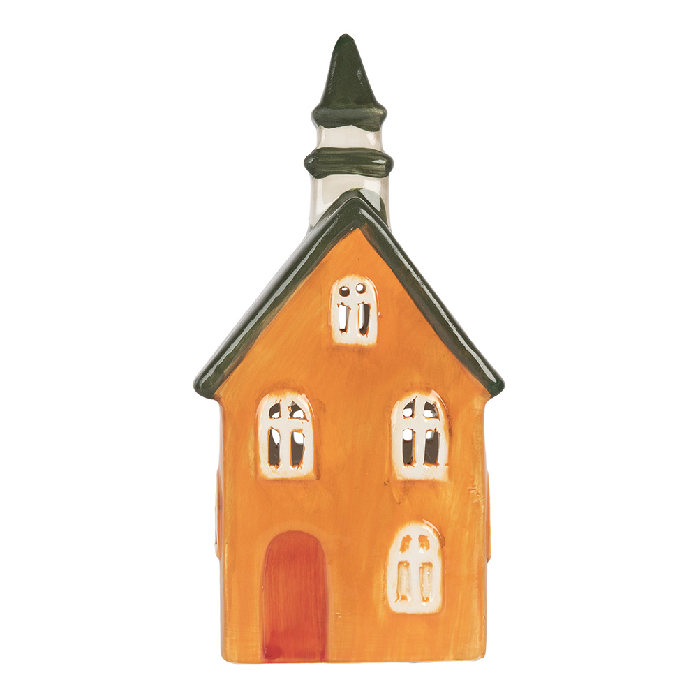 Waxinelichthouder huisje 10x7x21 cm