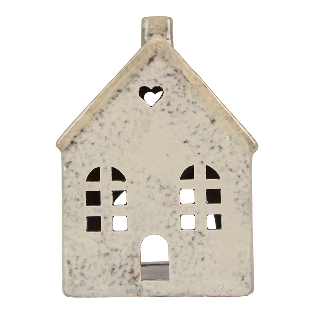 [6CE2290] Waxinelichthouder huisje 11x7x16 cm