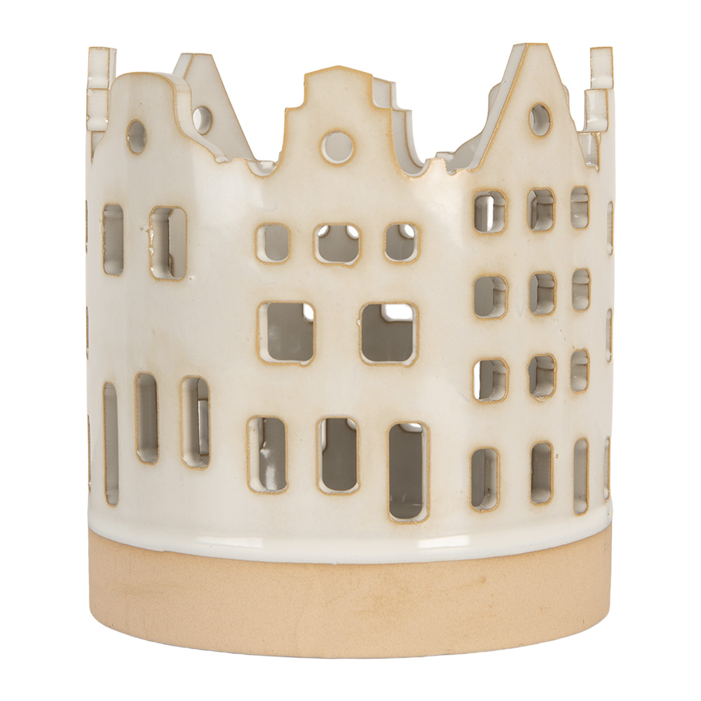 Waxinelichthouder huisjes Ø 11x11 cm