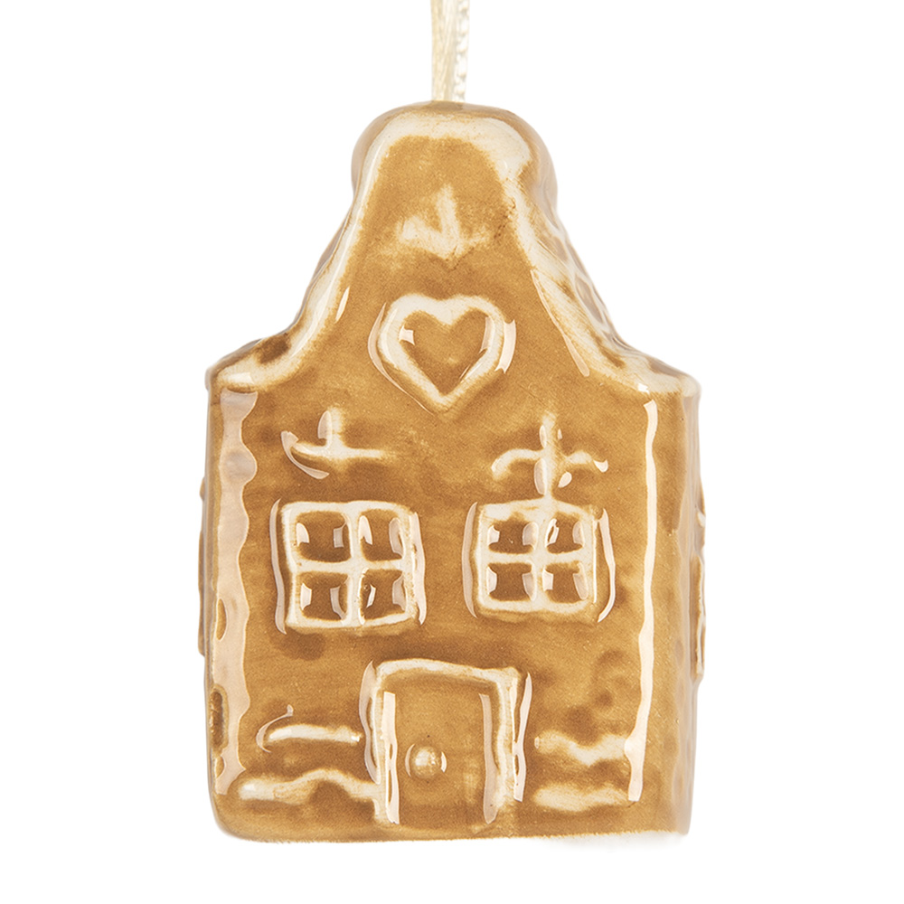 Decoratie hanger huisje 4x3x6 cm