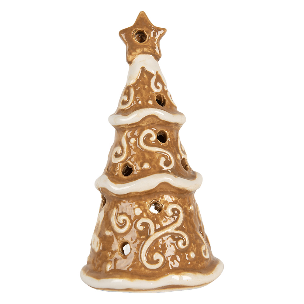 [6CE2361] Waxinelichthouder kerstboom Ø 8x15 cm