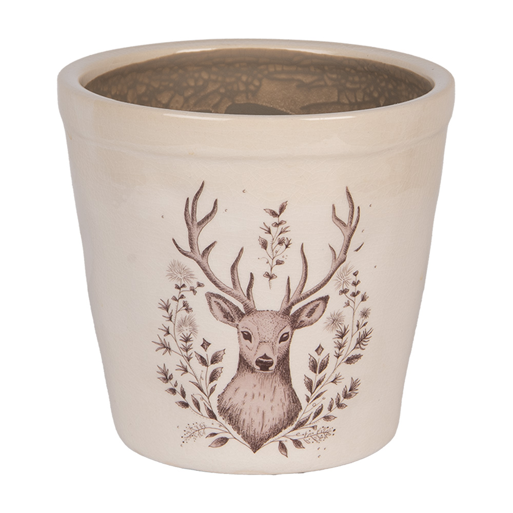 [6CEGTW0001M] Decoratie bloempot Ø 15x14 cm