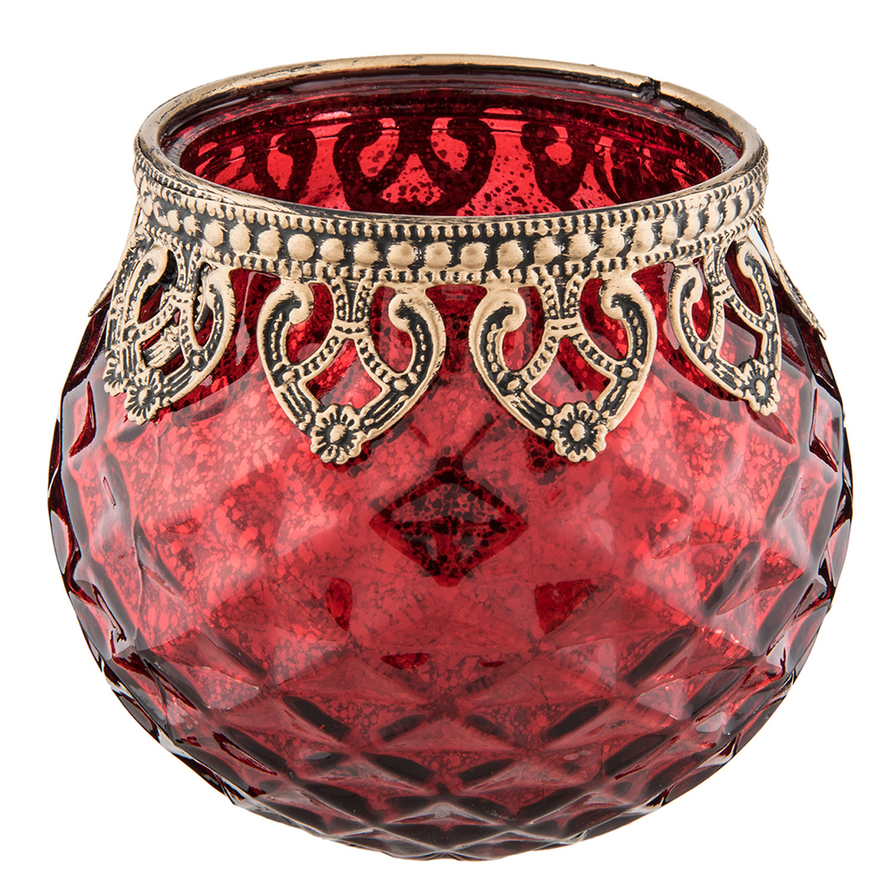 [6GL2219R] Waxinelichthouder Ø 10x10 cm