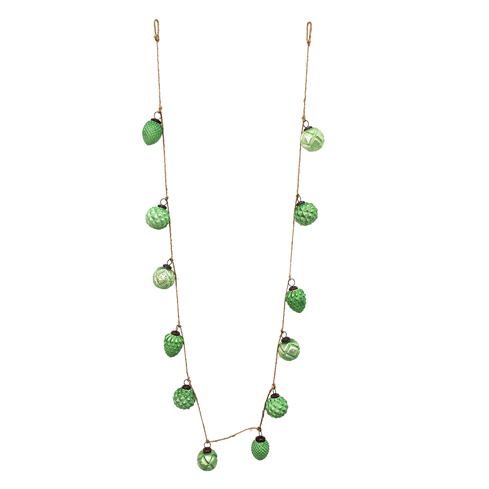 [6GL3705] Decoratie slinger kerstballen 190x5x8 cm