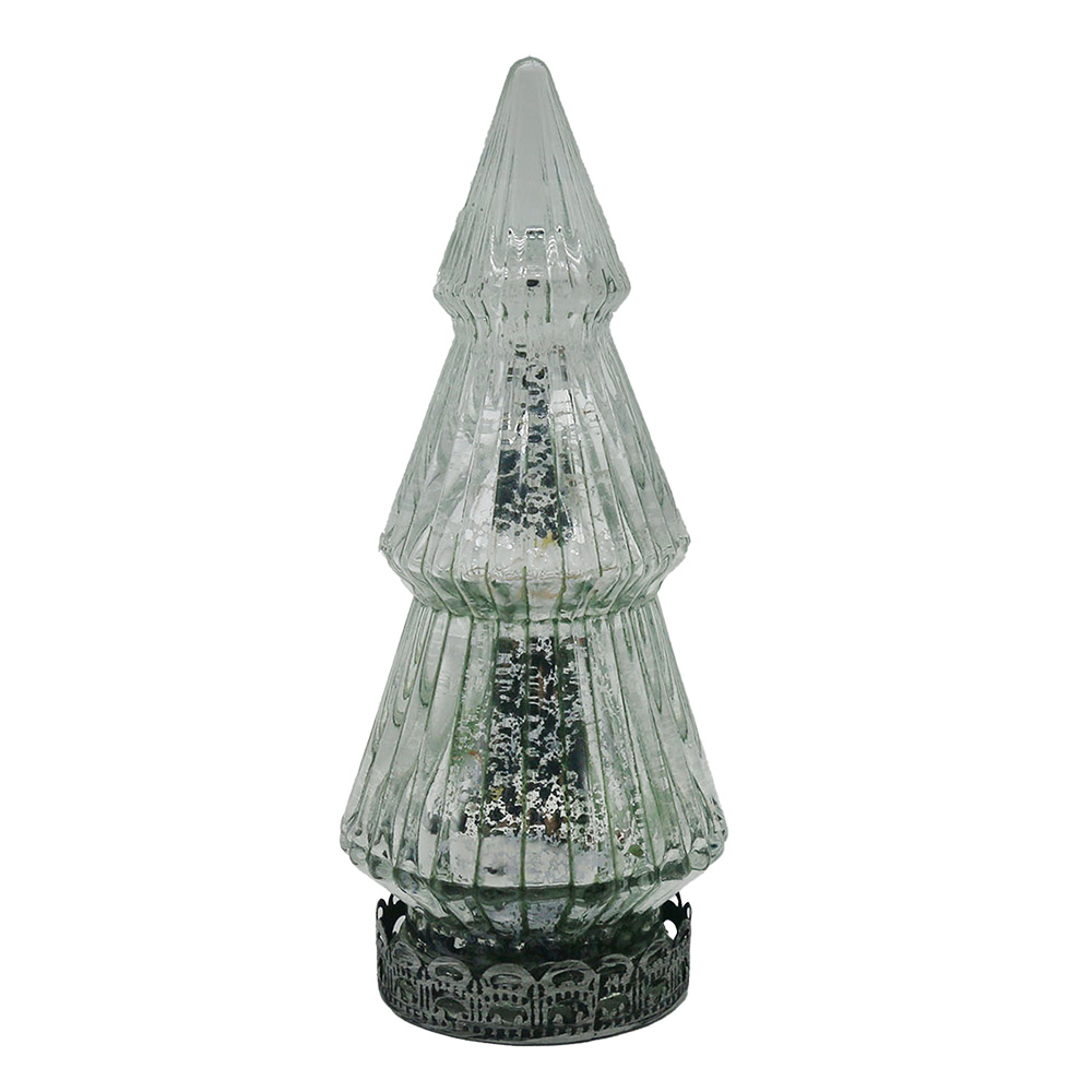 [6GL4569ZI] Decoratie kerstboom met LED Ø 7x16 cm