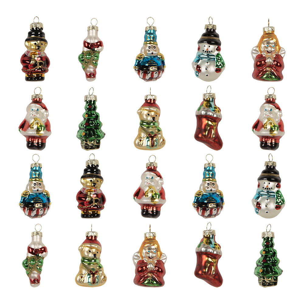 [6GL5262] Kersthangers (set 20) 28x20x4 cm