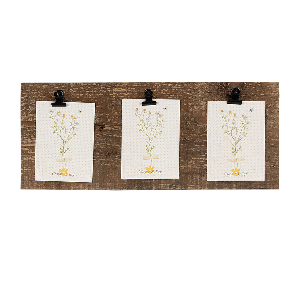 Fotolijst met 3 klemmen 36x3x15 cm