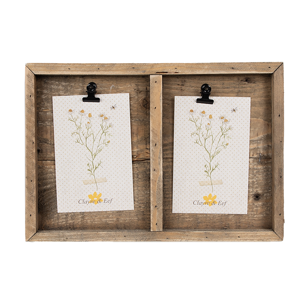 Fotolijst met klemmen 30x3x21 cm