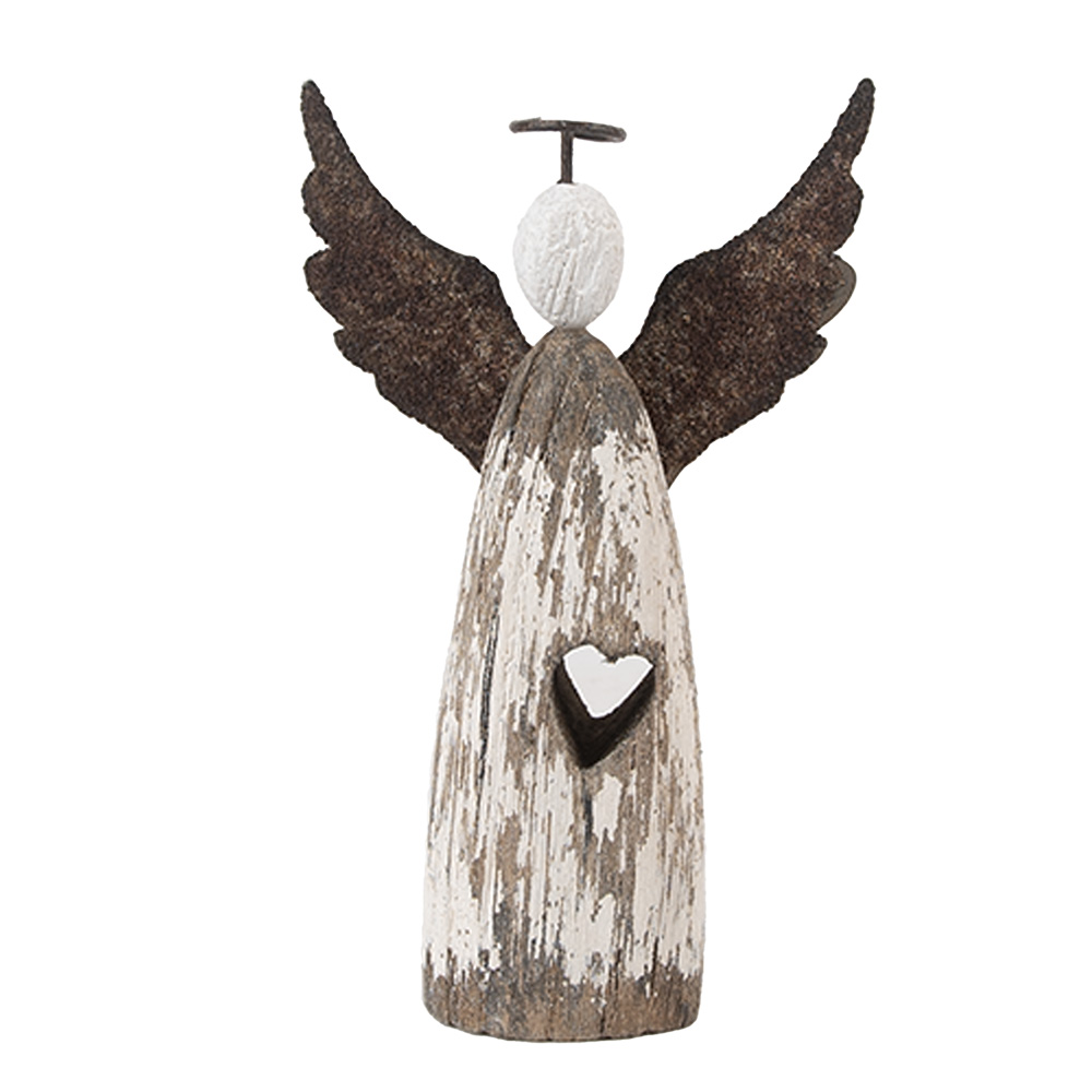 [6H2420S] Decoratie engel 7x3x12 cm