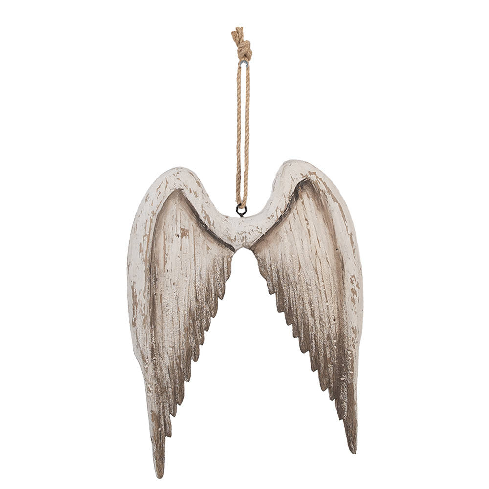 Decoratie hanger vleugels 21x3x28 cm