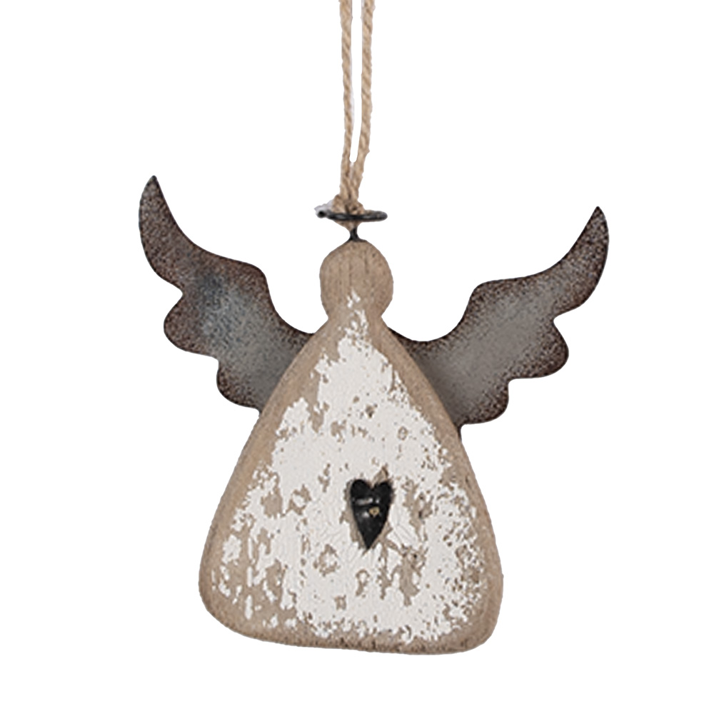 [6H2428] Decoratie hanger engel 10x2x10 cm