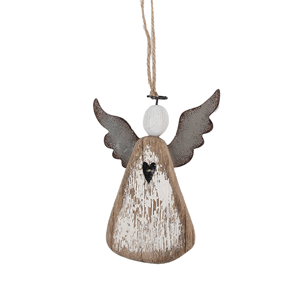 Decoratie hanger engel 9x2x13 cm