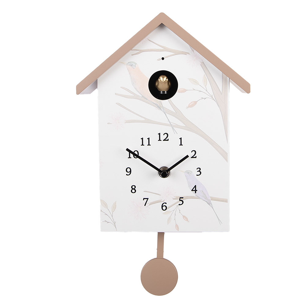 [6KL0841] Wandklok 20x10x26 cm / 3xAA