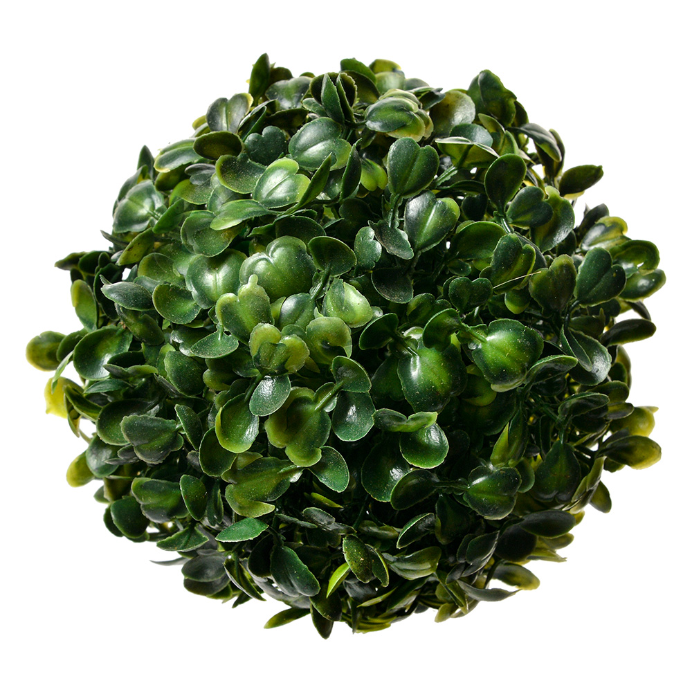 Decoratie kunststof bol buxus Ø 12 cm