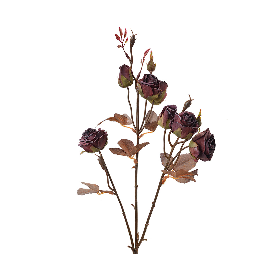 [6PL0330R] Decoratie tak met bloemen 16x9x73 cm