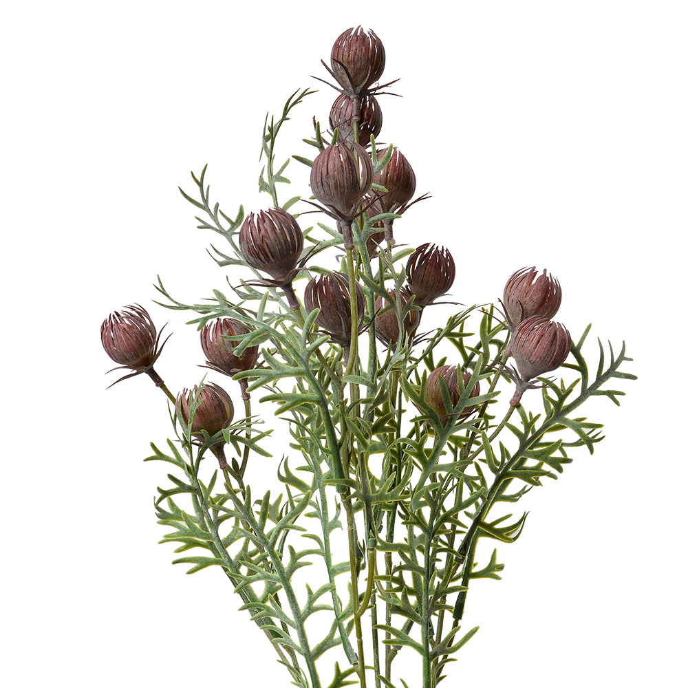 Decoratie tak met bloemen 16x16x47 cm