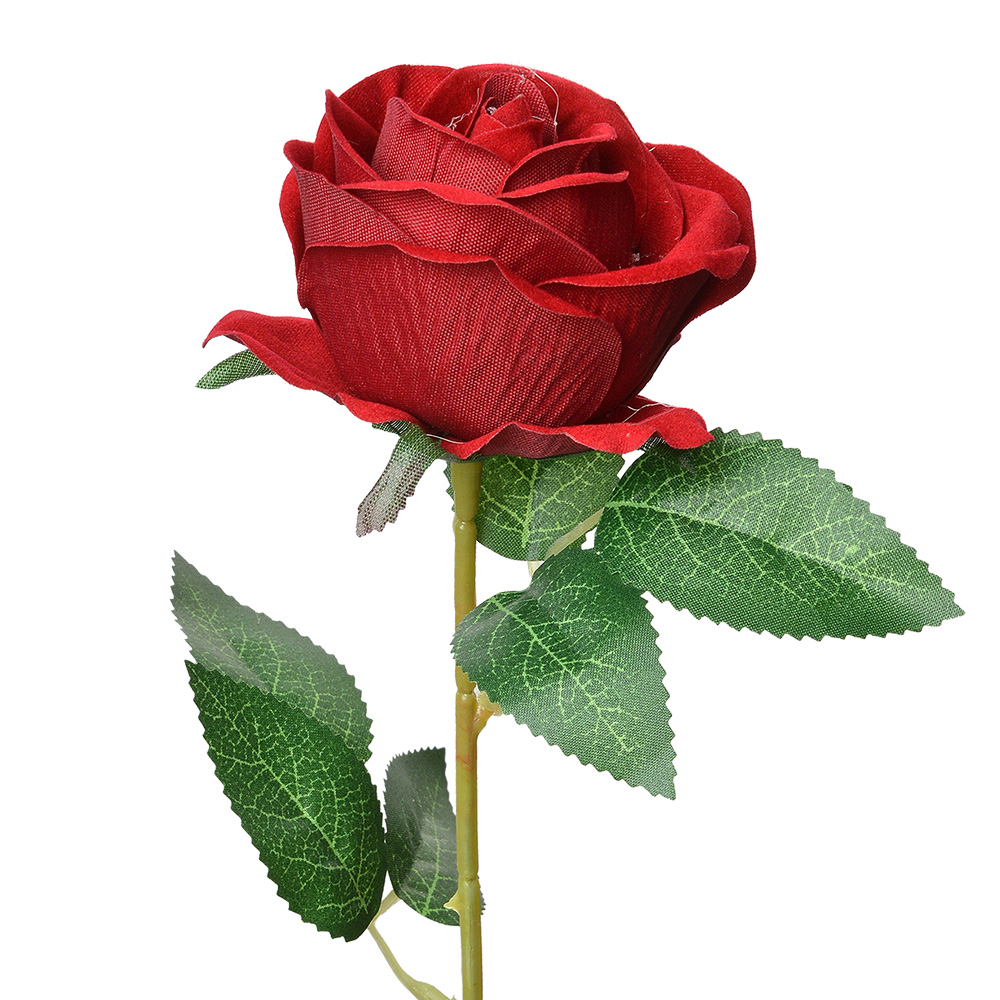 [6PL0359BU] Kunstbloem roos 8x8x50 cm