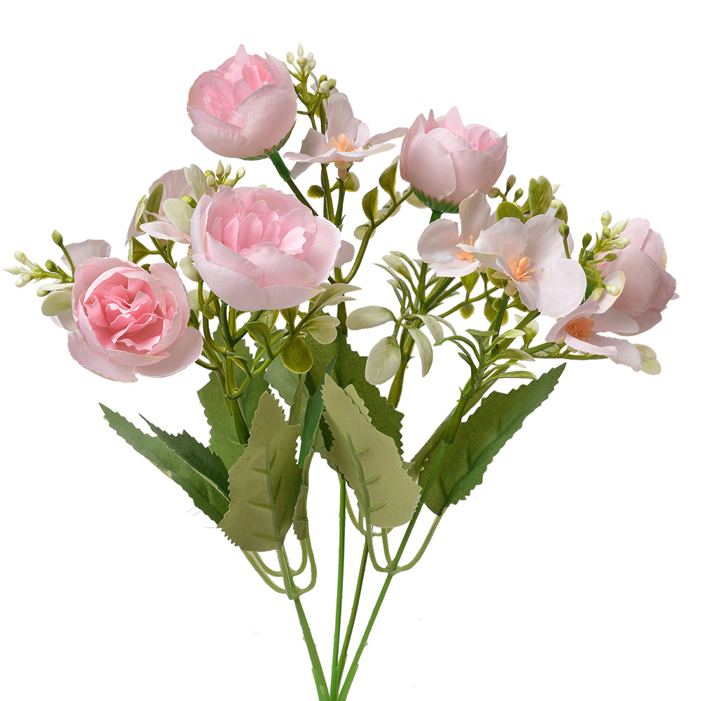 [6PL0367] Decoratie tak met bloemen 20x10x34 cm