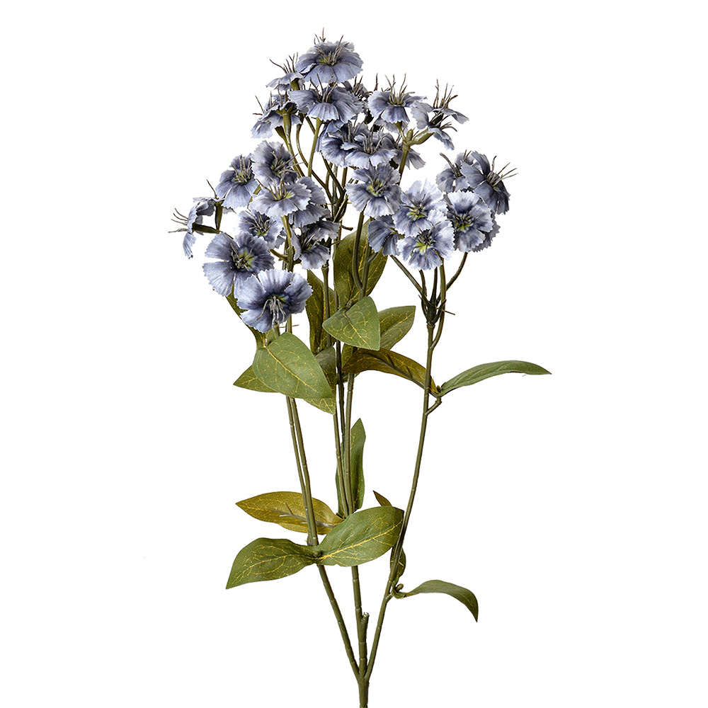 [6PL0384BL] Decoratie tak met bloemen 8x8x63 cm