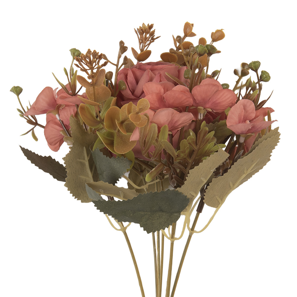 [6PL0401P] Decoratie tak met bloemen 12x10x29 cm