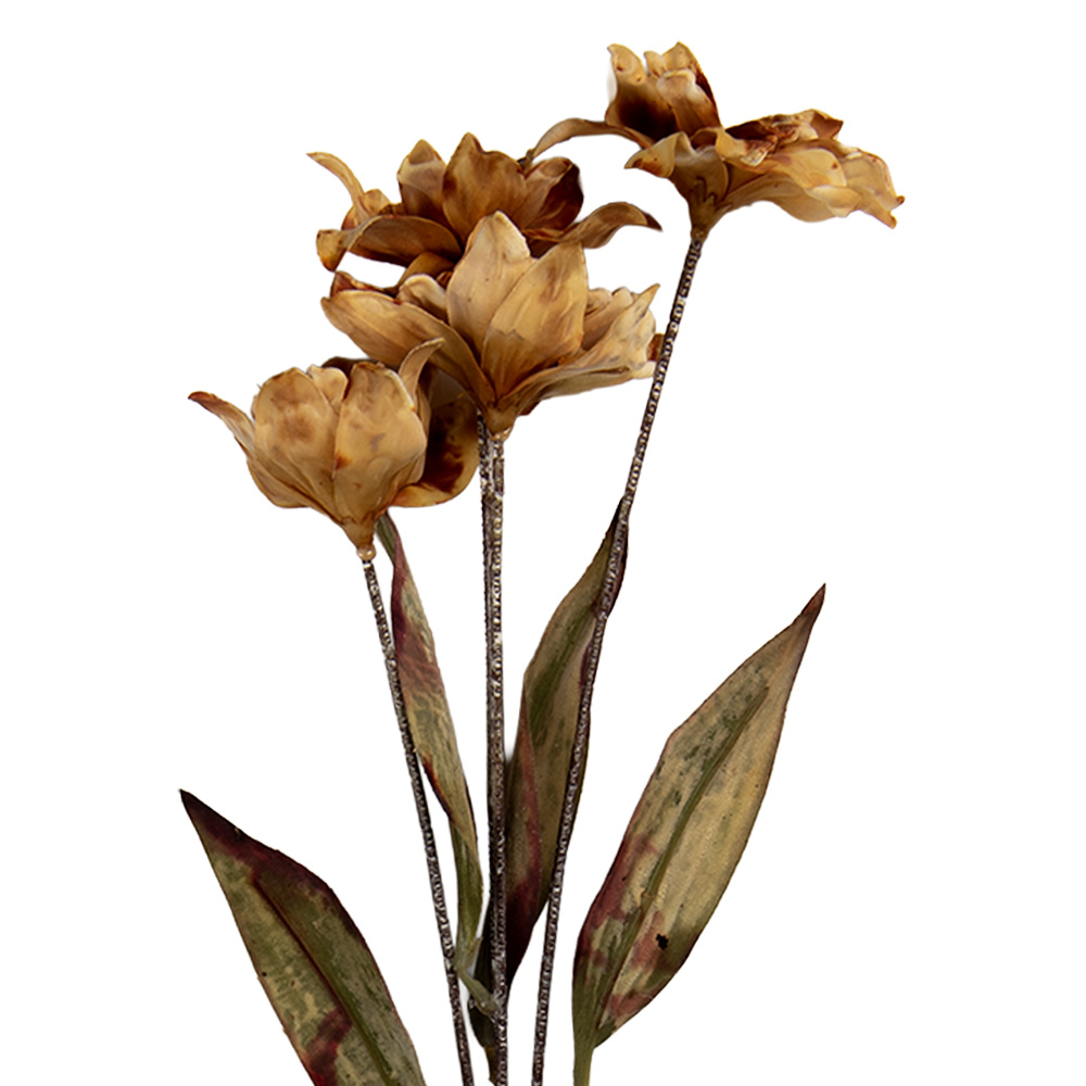 [6PL0403LCH] Decoratie tak met bloemen 8x5x60 cm