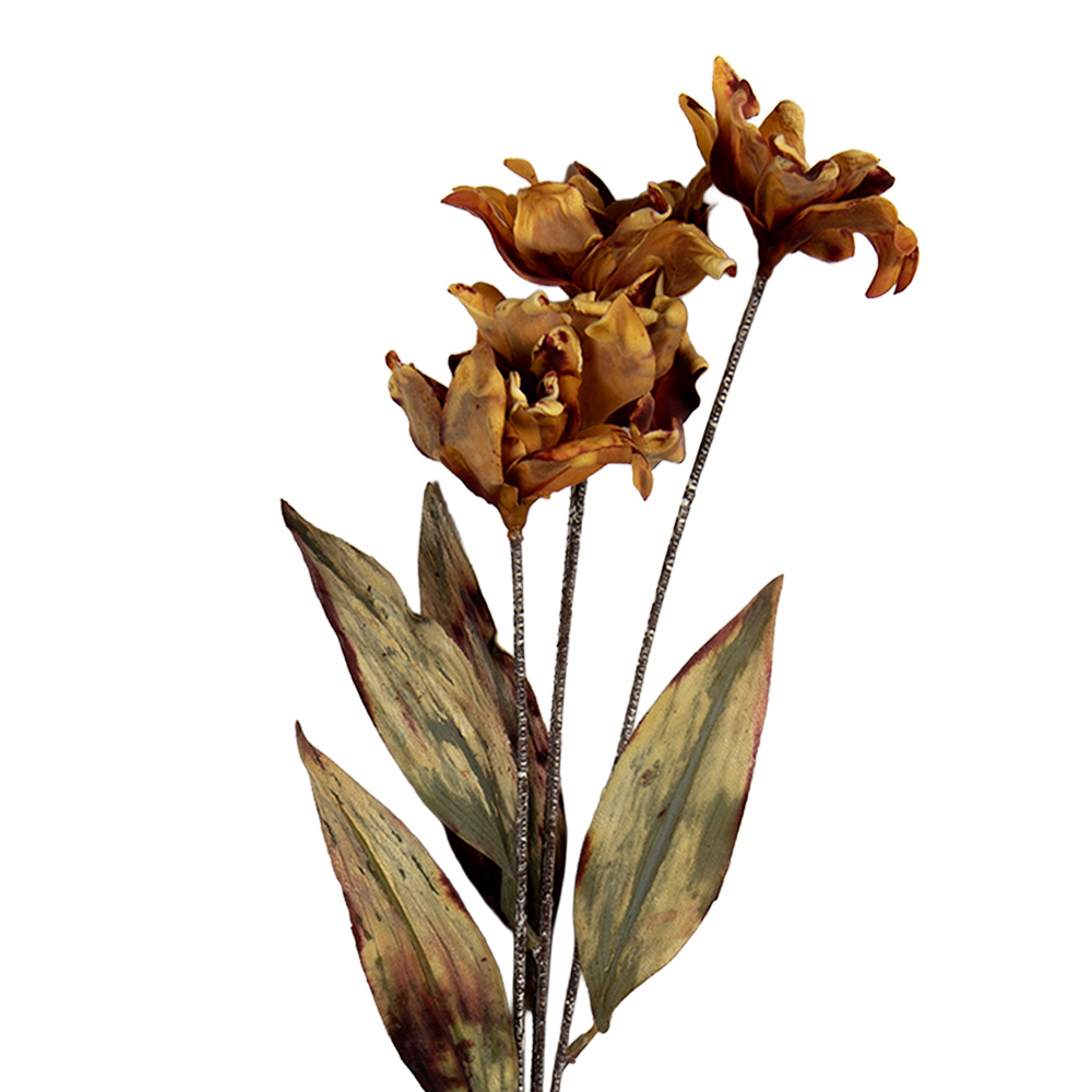 [6PL0403LO] Decoratie tak met bloemen 8x5x60 cm