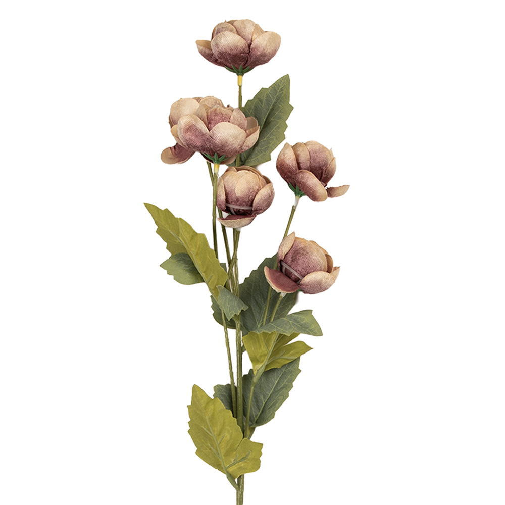 [6PL0409PA] Decoratie tak met bloemen 10x10x63 cm